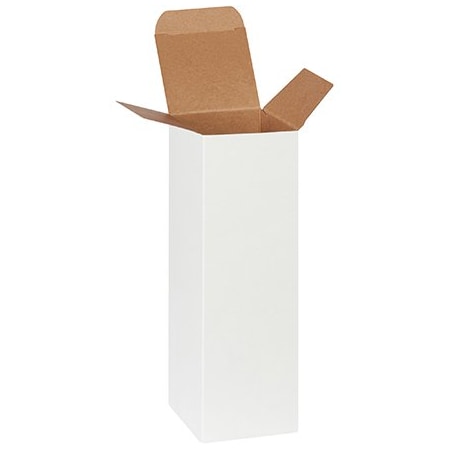 Bsc Preferred 3 x 3 x 10'' White Reverse Tuck Folding Cartons, 250PK RTS24W